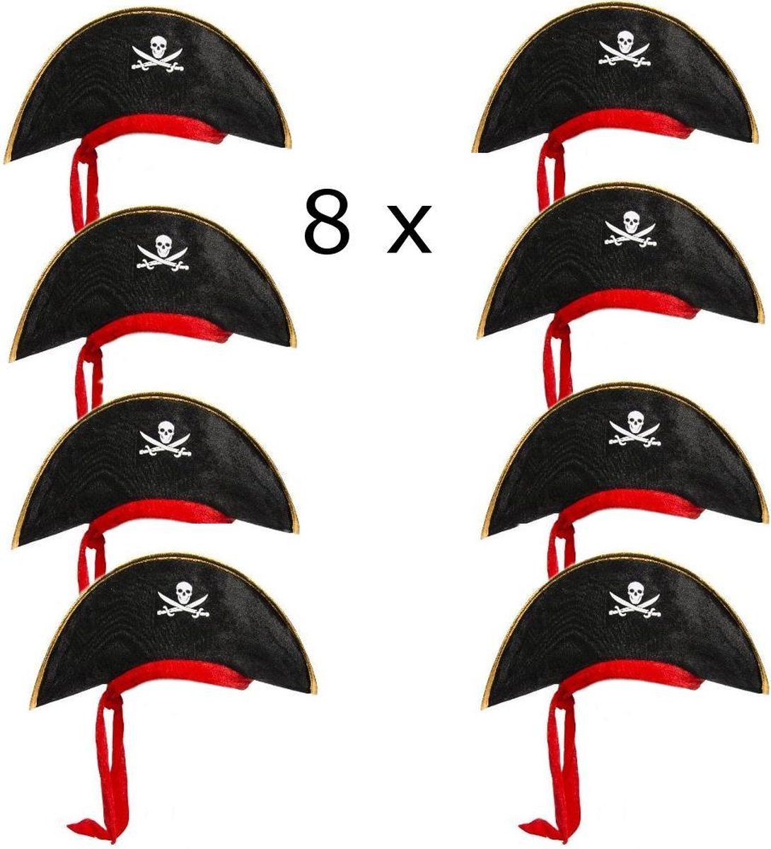 8 Piratenhoeden voor kinderen