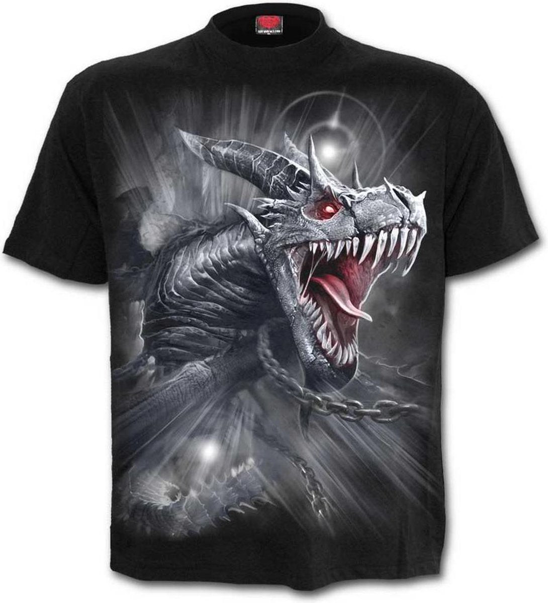 Spiral Heren Tshirt -L- DRAGON'S CRY Zwart