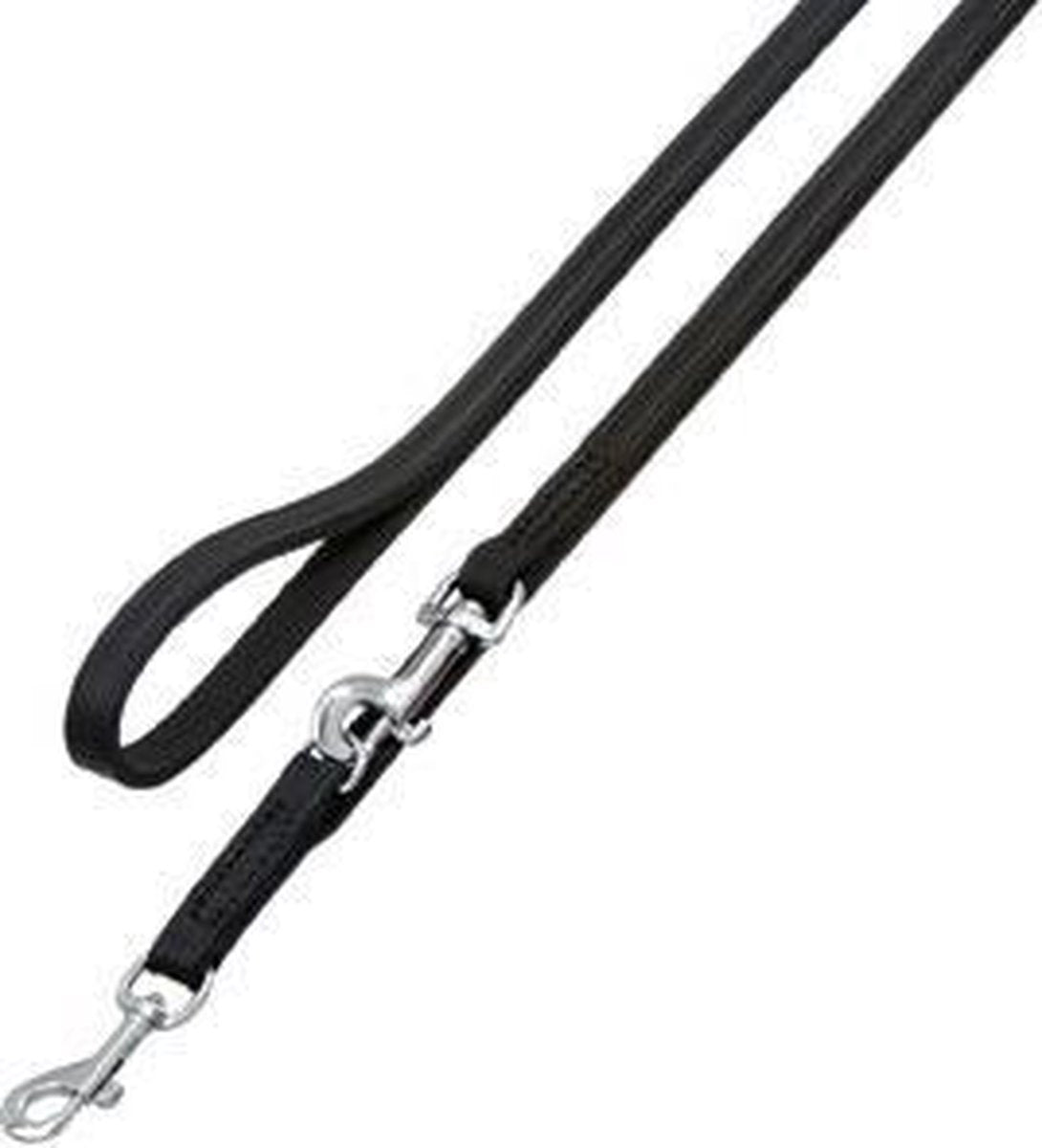 Trainingslijn Rondo Gestikt Zwart - Zwart - 200 cm x 22 mm