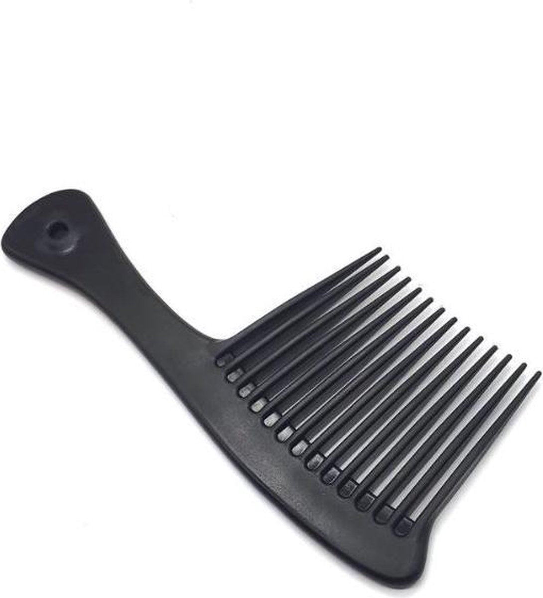 Brede Piranha kam|Styling Tool |Haarkam|Kapper Kam|Antiklit|Haar Accessoire|Cabantis|Zwart