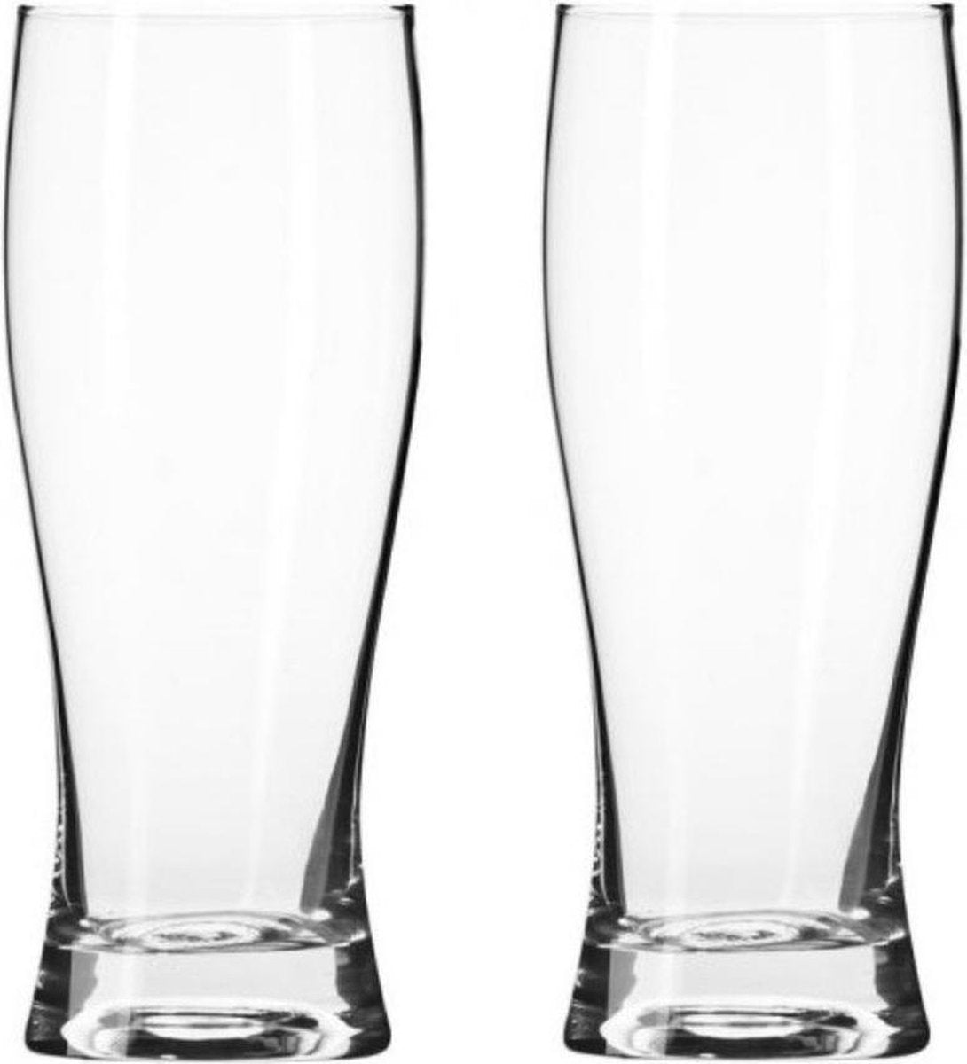24x stuks grote fluitjes bierglazen van 300 ml