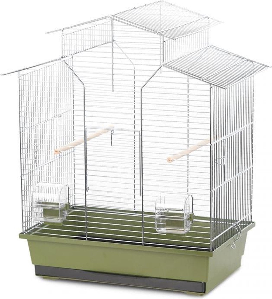 Vogelkooi Iza 2 Olijfgroen/zink