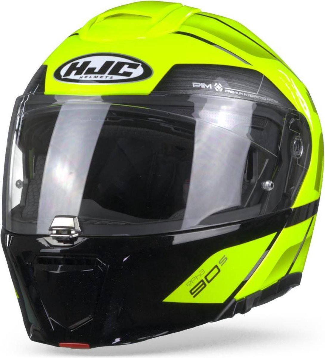 HJC RPHA 90s Bekavo Yellow Modular Helmet M