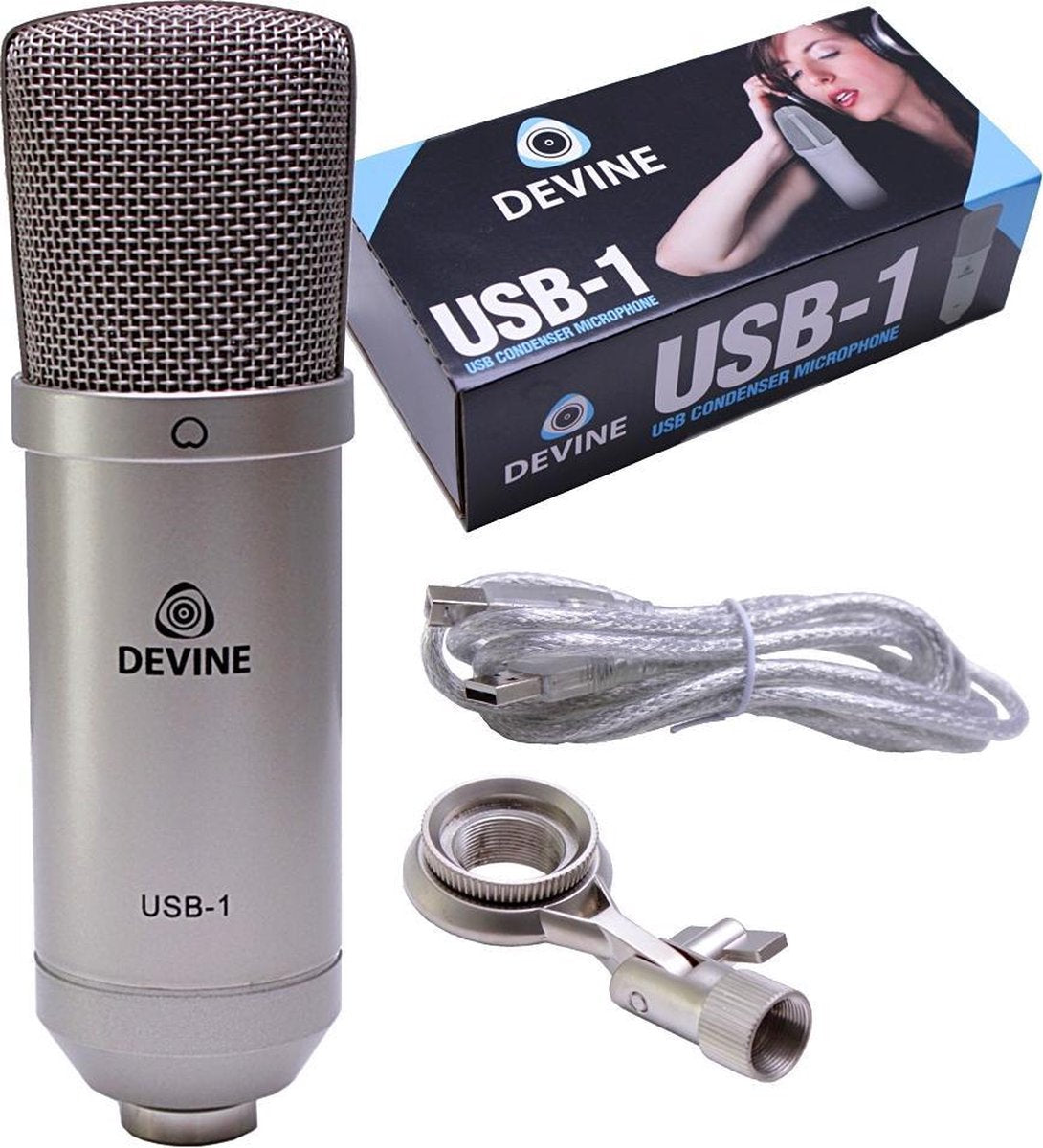Met deze set kunt u snel en eenvoudig uw vocalen opnemen. De microfoon wordt aangesloten via een USB-verbinding en het popfilter zorgt voor een heldere opname. Dankzij de plug-and-play-werking kan iedereen ermee overweg.