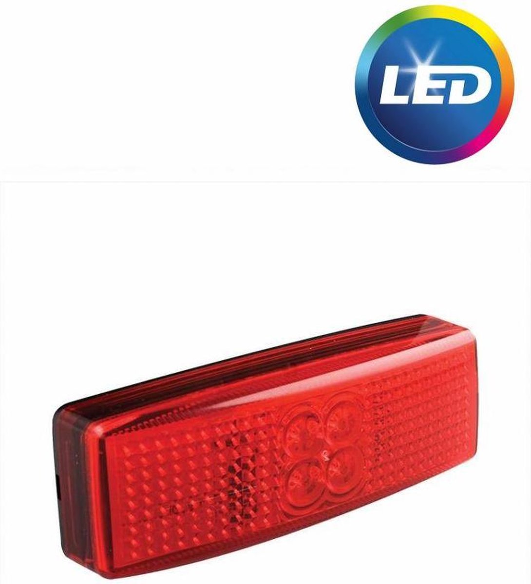 Zijmarkeringslamp Rood - Autolamp - LED - 110x40 mm