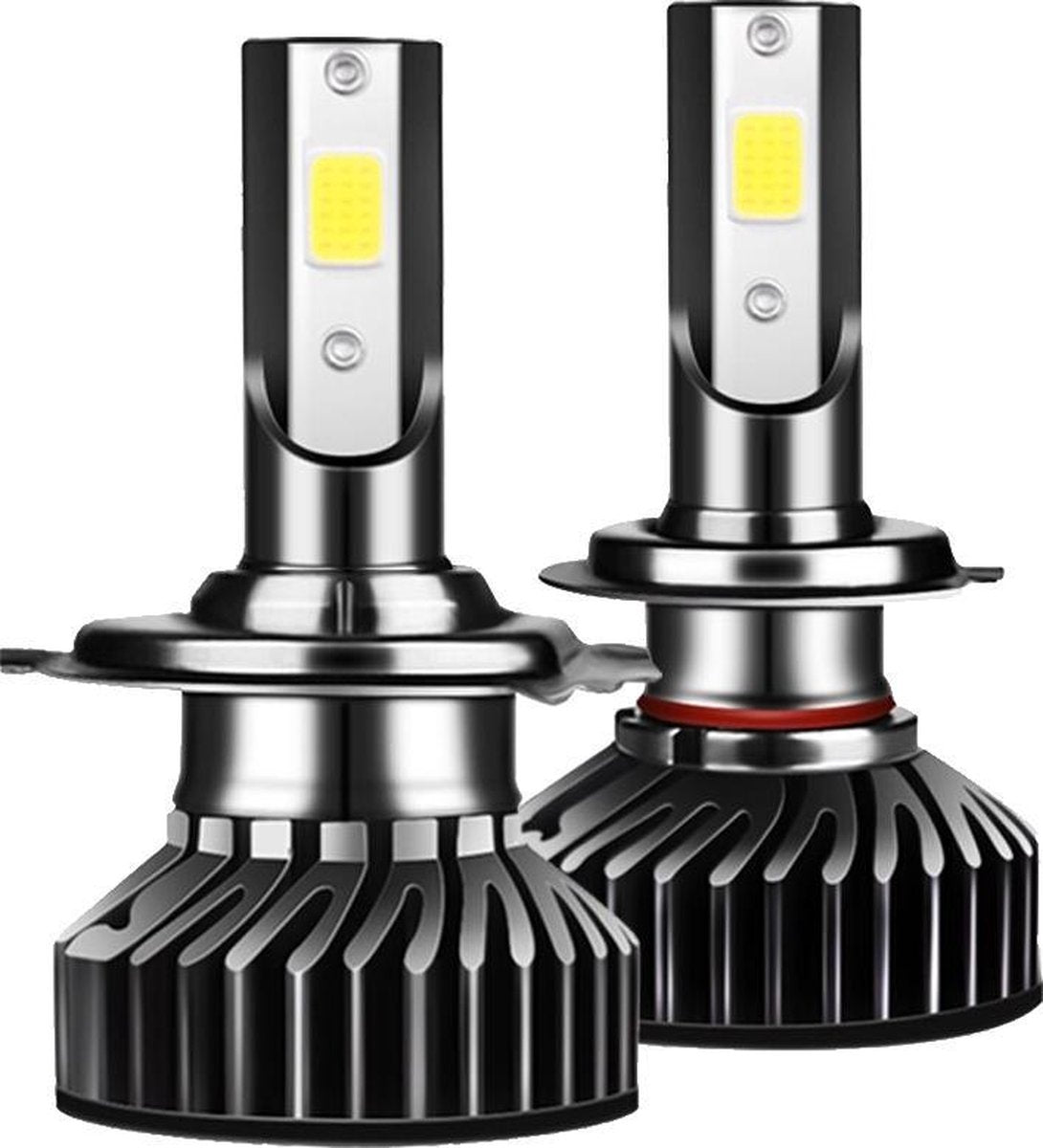 H7 LED 8000K Wit Dimlicht - Koplampen (set) (Dimlicht - Mistlamp - Groot licht) Autolamp universeel - 12V - Auto verlichting - witte ledlampen - witte koplampen - set van 2 stuks