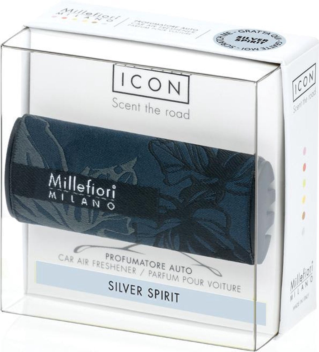 Millefiori Milano Icon car 71 Silver Spirit - Textile Floral