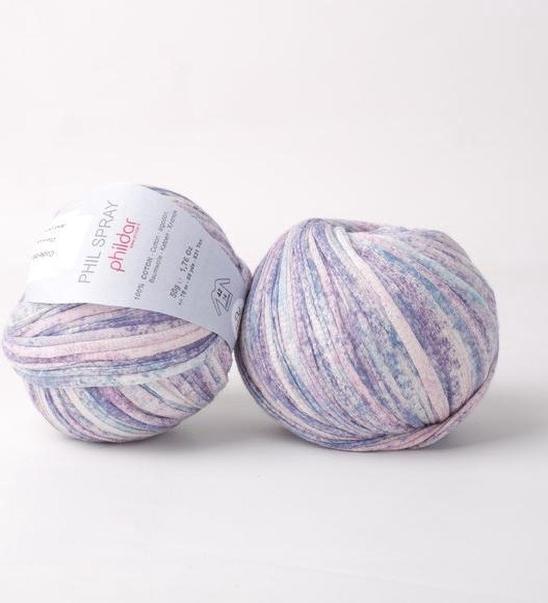 Phildar Phil Spray 1349 Pensee. PAK MET 10 BOLLEN