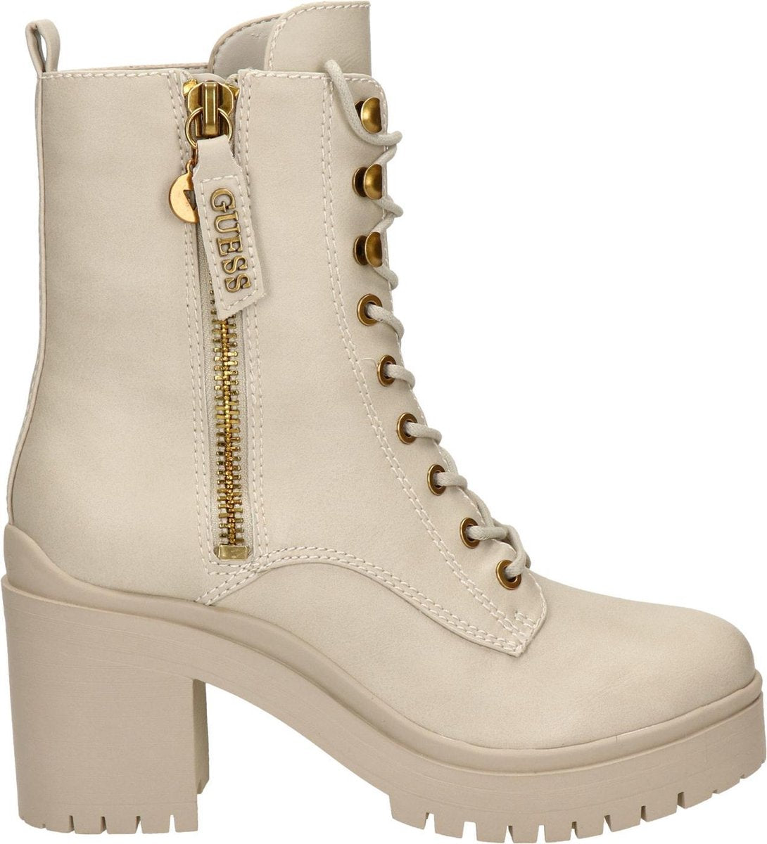 Guess Cabra dames veterboot - Ecru - Maat 40