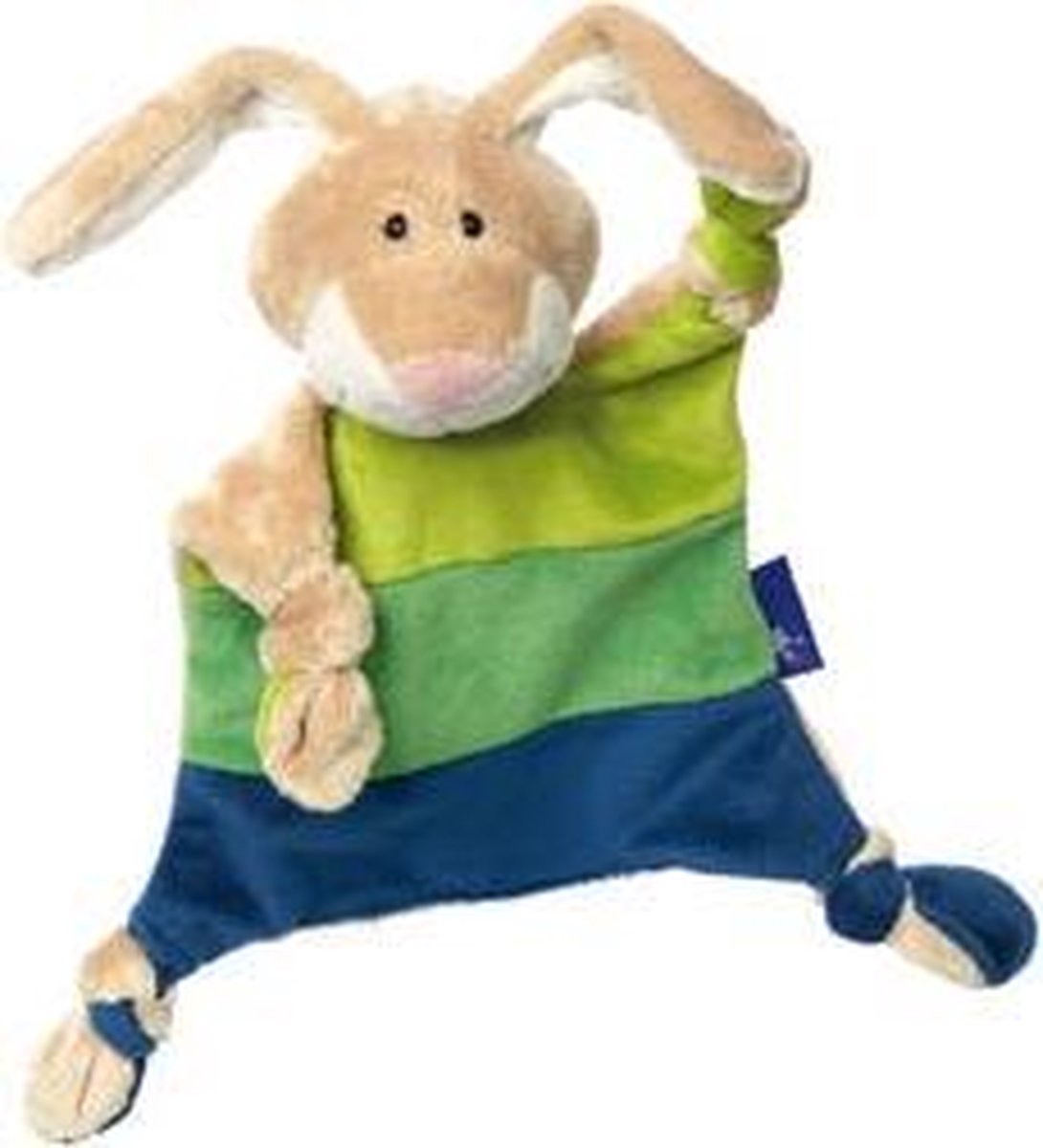 sigikid blauwe collectie knuffeldoekje konijn 41839