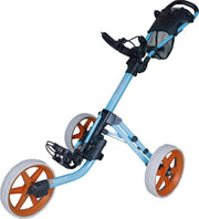 FastFold Mission 5.0 Golftrolley - Lichtblauw Oranje Wit