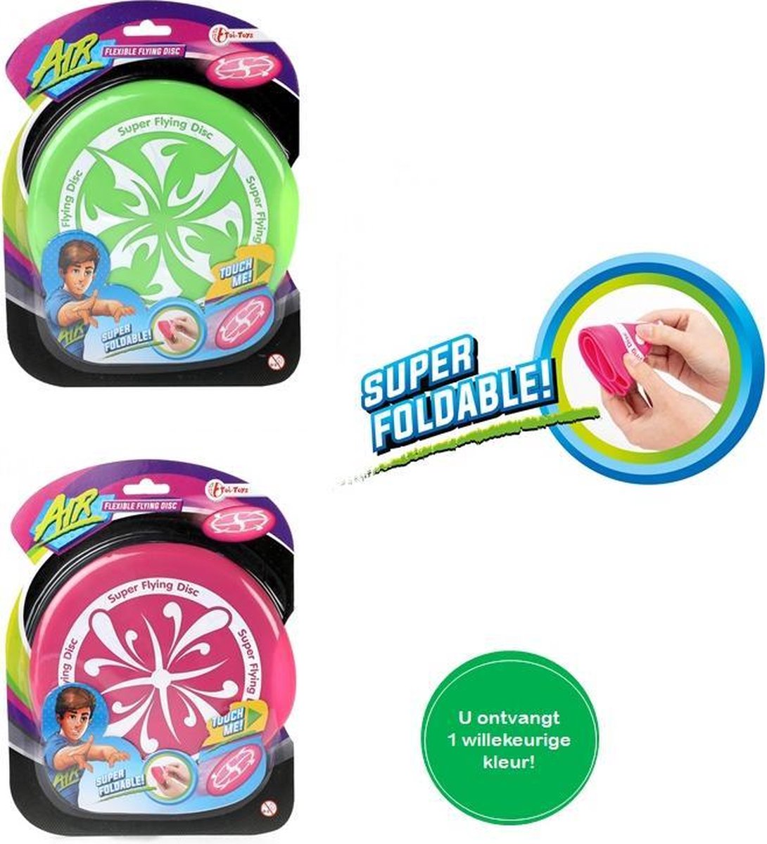 Super Flying Disc Frisbee - Voor kinderen - Tieners - Volwassenen - 1 exemplaar - Super Elastisch