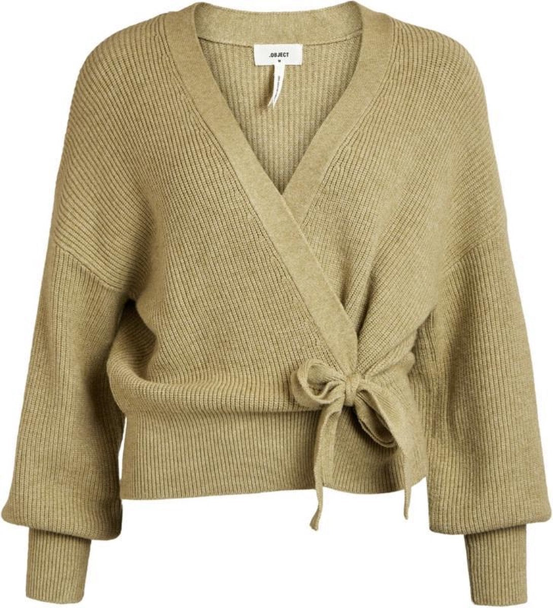 Objviolette L/s Knit Cardigan 113 23034968 Khaki