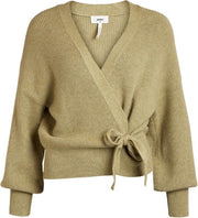 Objviolette L/s Knit Cardigan 113 23034968 Khaki