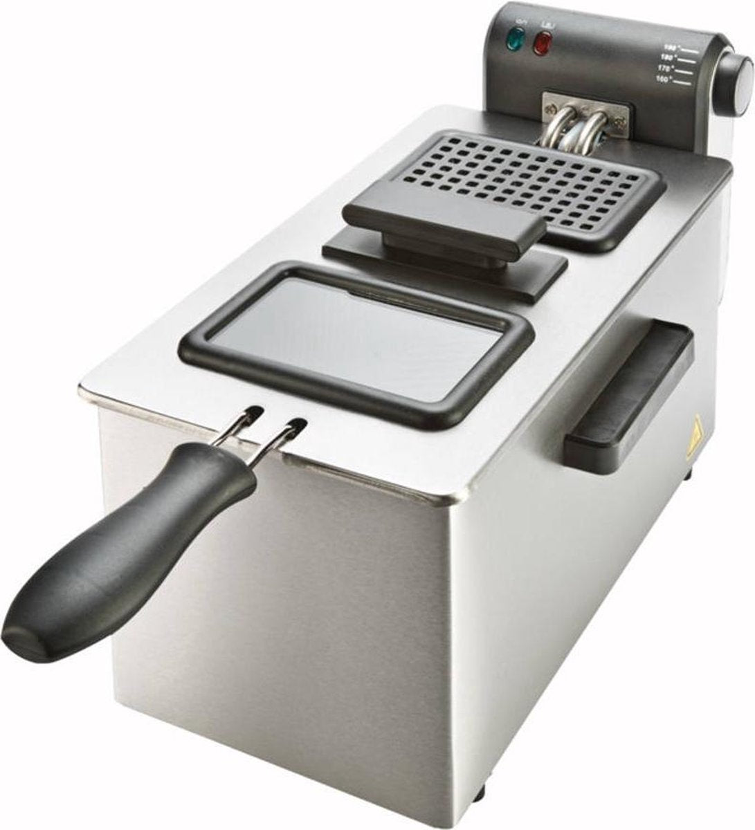 Bourgini Classic Deep Fryer Plus - Frituurpan - 3L - 2180 Watt