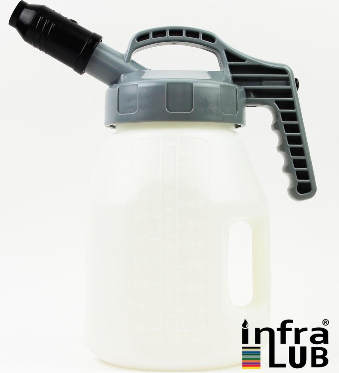 Schenkkan (5 L) met korte tuit deksel - grijs