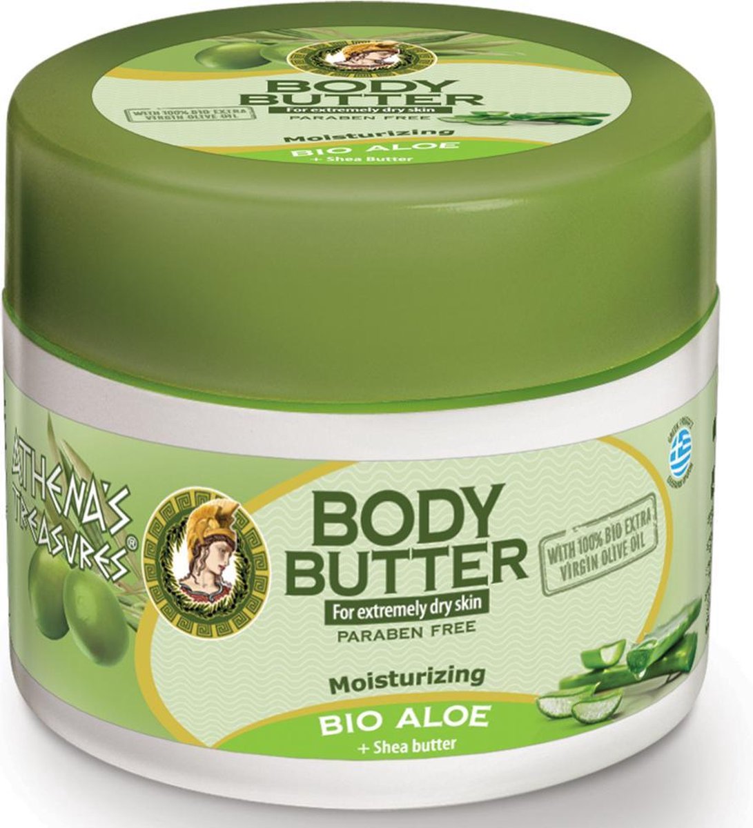 Pharmaid Athenas Treasures Moisturizer Body Butter Bio Olive Aloë Vera  200ml | Natuurlijk Goed
