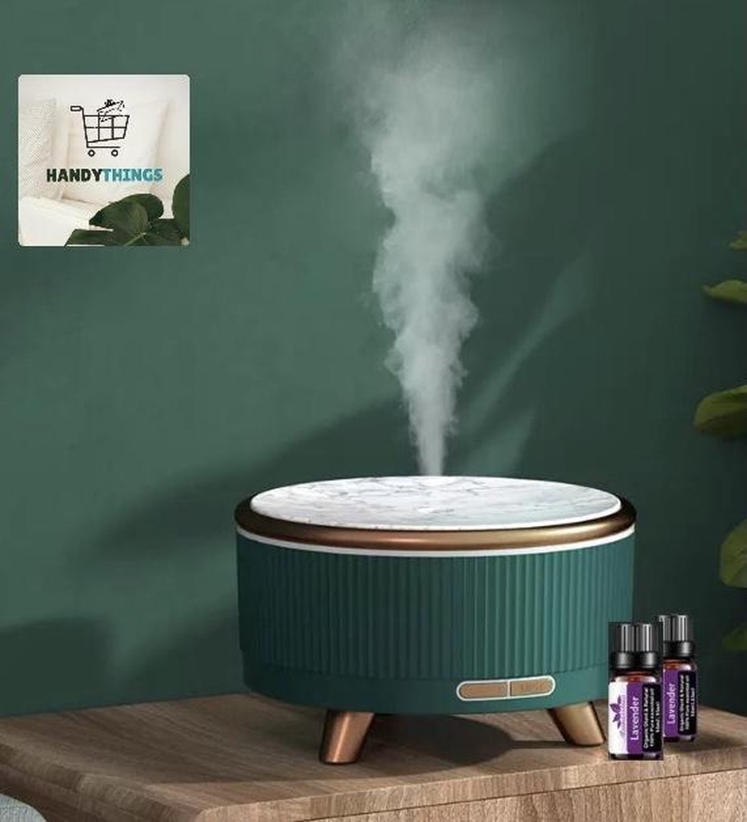500Ml Aroma Diffuser Incl. 2x GRATIS Etherische Olie - Aromadiffuser - Luchtbevochtiger - Aromatherapie - Geurverspreider