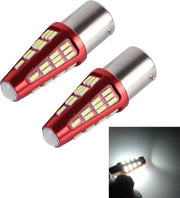 2 STUKS 1157 / BAY15D 10 W 800LM 6000K 48 SMD-4014 LED's Canbus-auto remlichtlamp