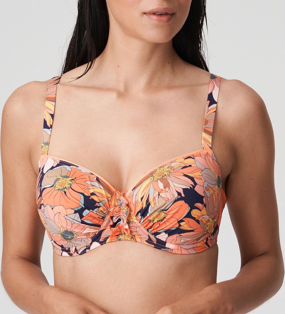 PrimaDonna Swim Melanesia Bikini Top 4007516 Coral Flower4007516  - Coral Flower - 85 -  85D