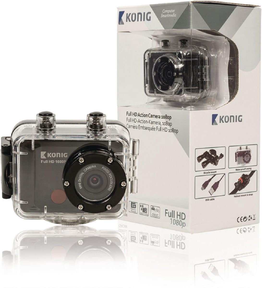 König CSAC300 5MP Full HD CMOS actiesportcamera