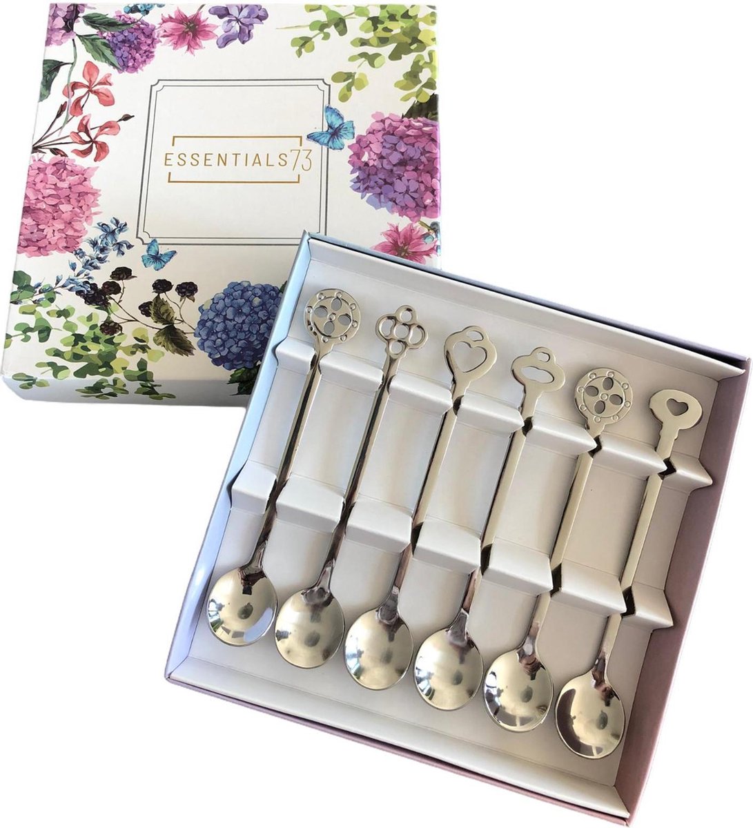 ESSENTIALS73 Luxe Theelepel - Koffielepel Set van 6 RVS - Theelepeltje - Lepeltjes - Koffielepeltje -Koffielepels - Theelepels - Lepel - Koffie - Thee - Lepeltje
