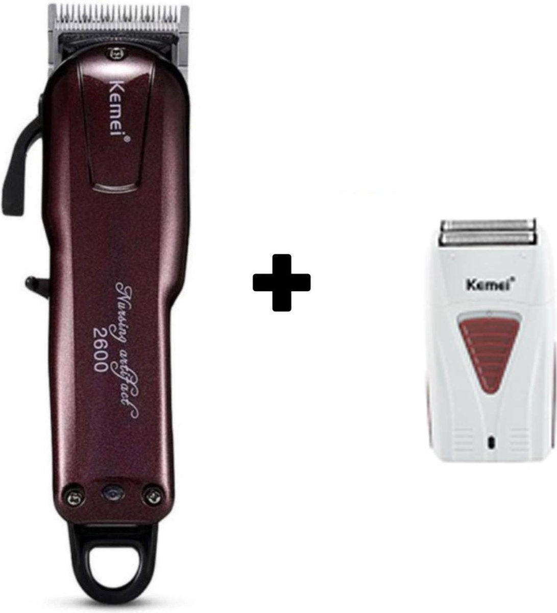 Kemei Super Cordless - Trimmerset + Kemei shaver – Retro