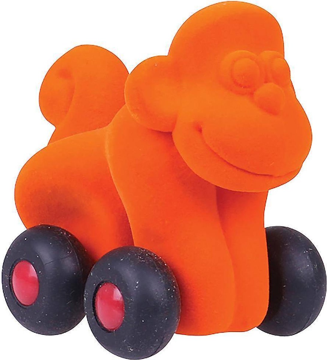 Rubbabu - Micro Aniwheelie Mon key (Orange)