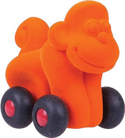 Rubbabu - Micro Aniwheelie Mon key (Orange)