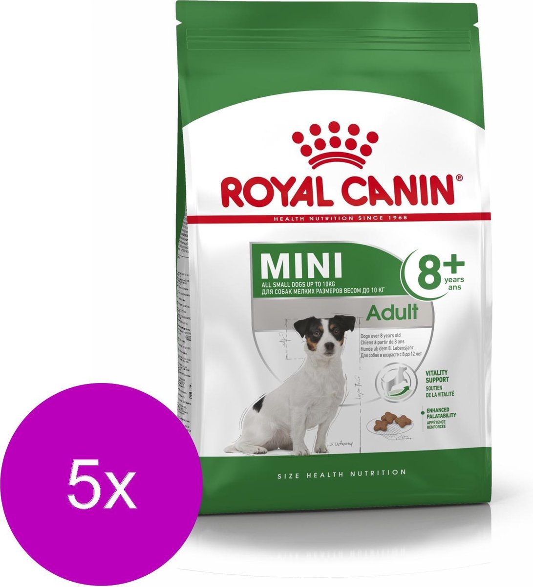 Royal Canin Mini Adult 8+ - Hondenvoer - 5 x 800 g