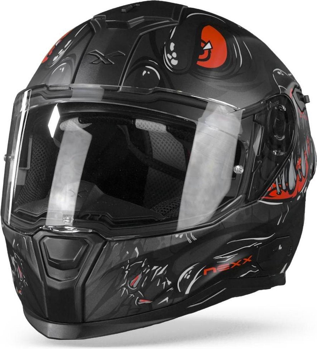 Nexx SX.100R Abisal Black Red Matt  XS