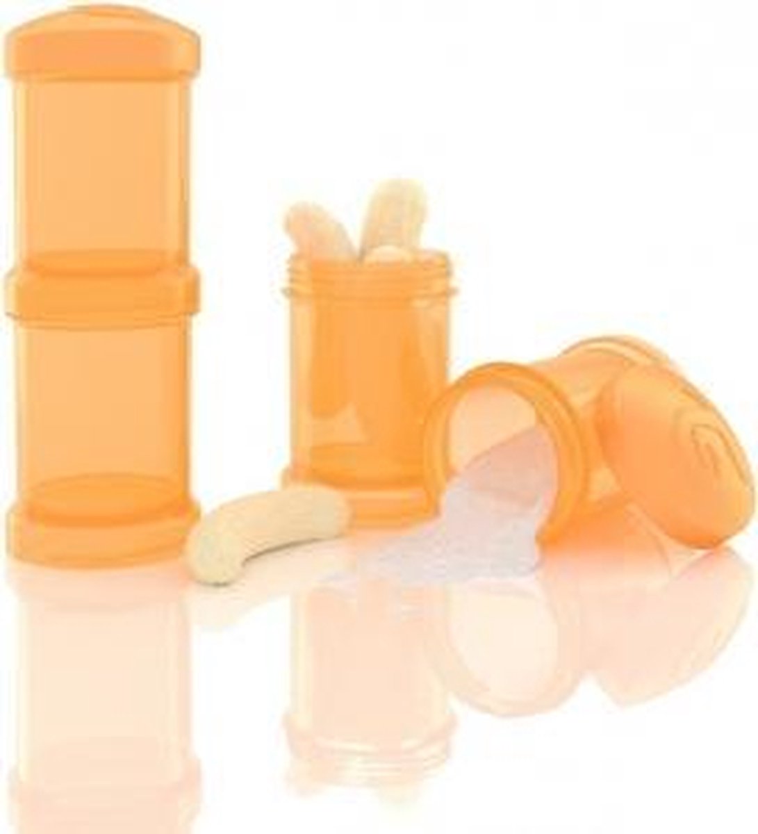 Twistshake container 2x 100ml - Oranje