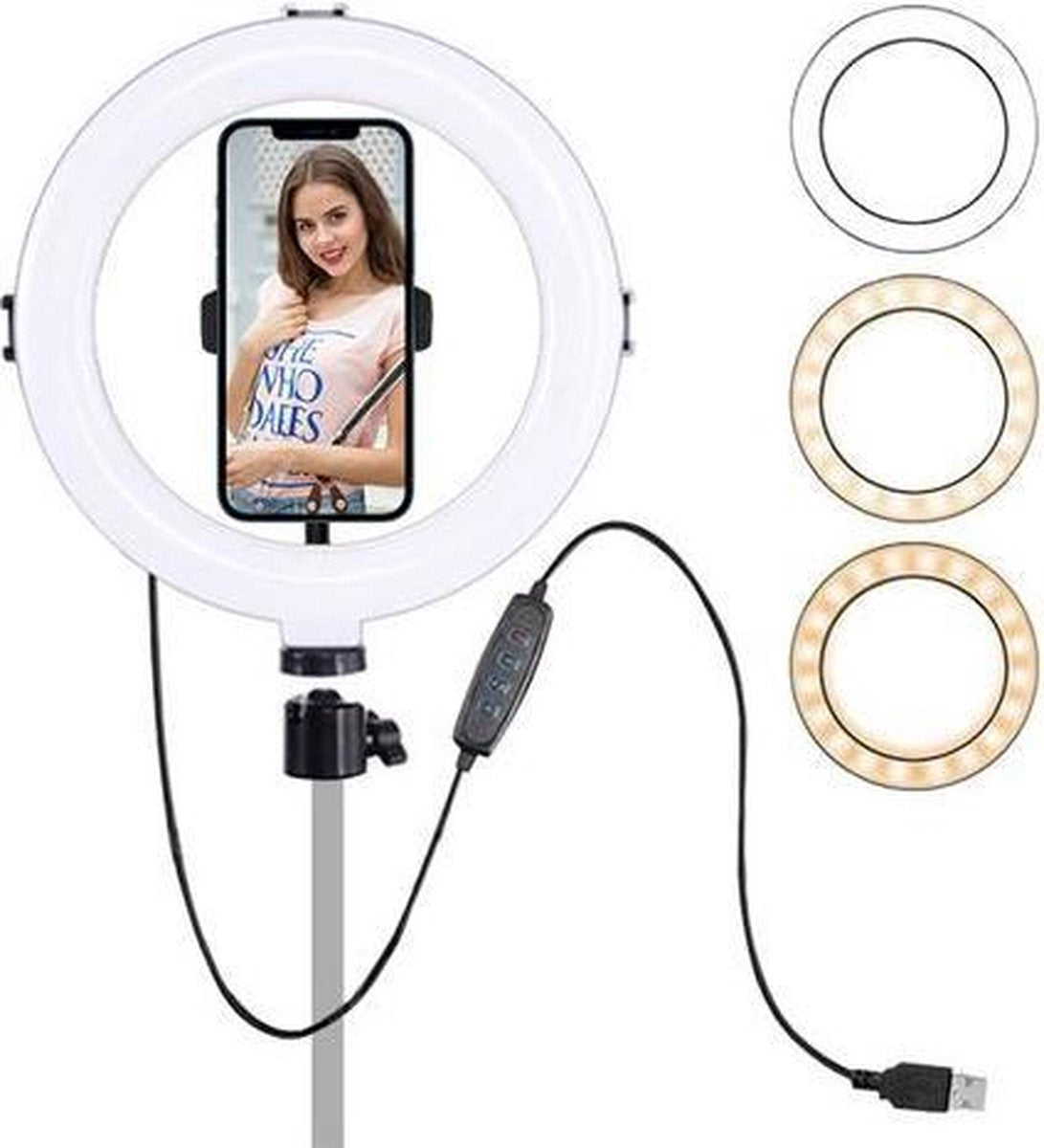 StudioKing Bi-Color LED Ringlamp RL10-USB