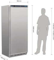 Polar professionele vriezer 1-deurs 600ltr