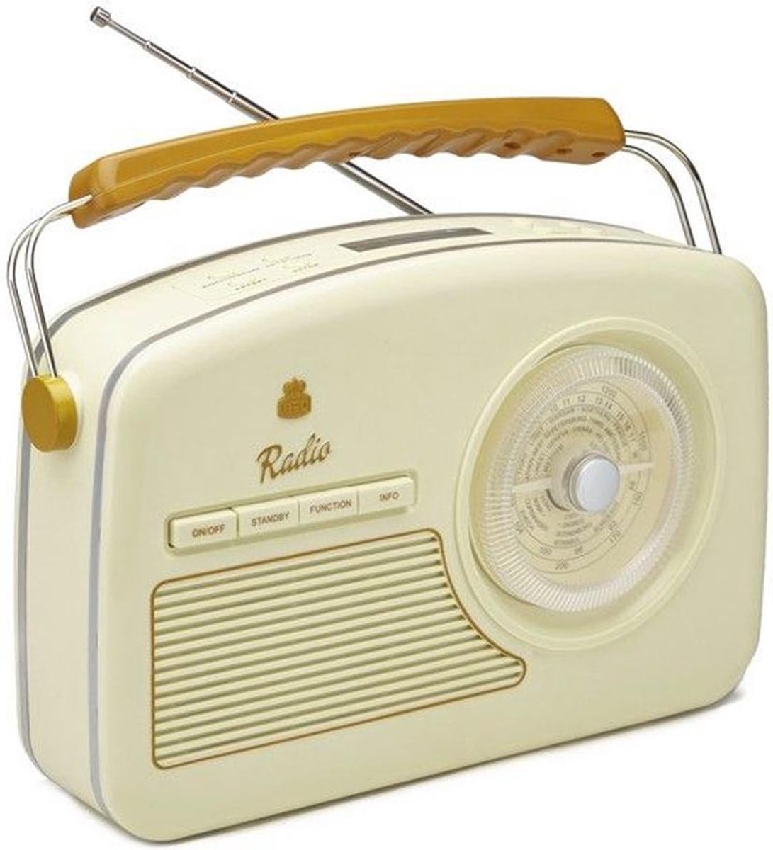 GPO Retro Radio  Retro Radio  Draagbaar - Crème