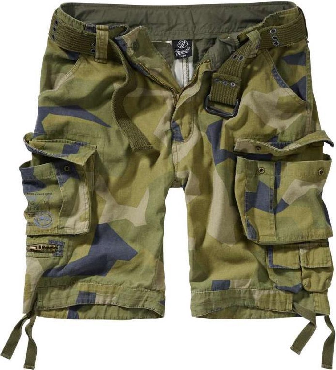 Urban Classics Cargo Korte broek -5XL- Savage Vintage Cargo Groen/Bruin