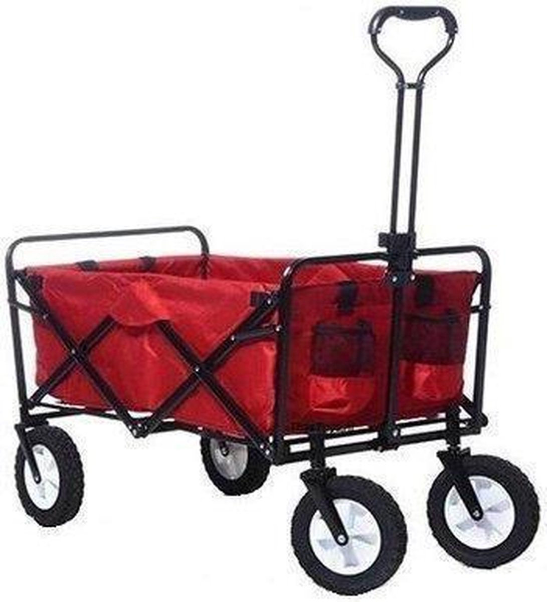 Bolderkar / Bolderwagen opvouwbaar rood