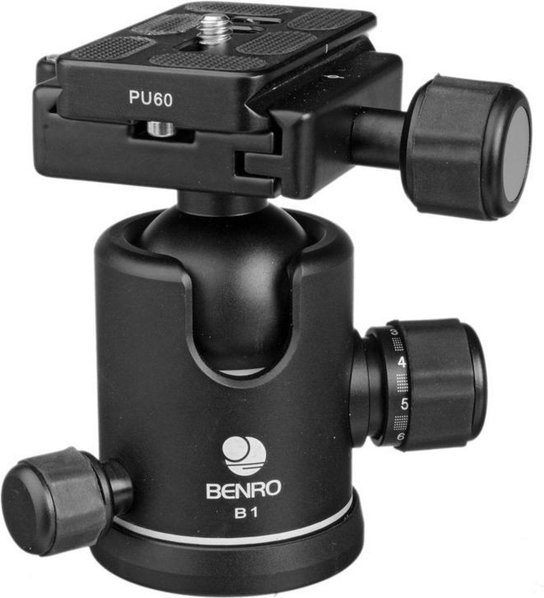 Benro B1 statiefkop Zwart 1/4" bal
