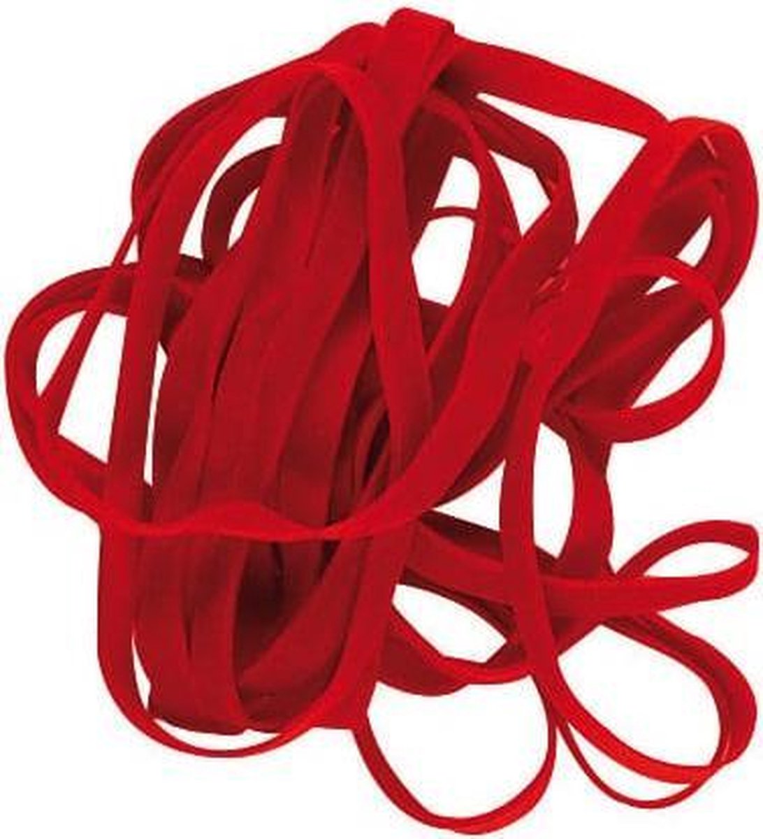 Elastieken Alco 150x4mm rood - kartonnen doos 500 gram