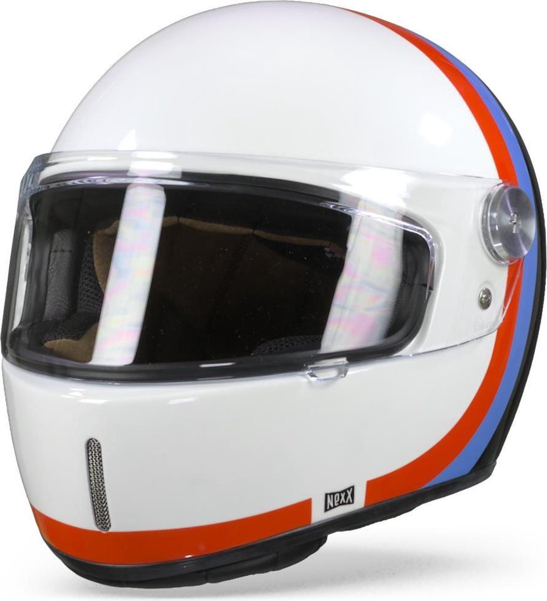Nexx X.G100 R Speedway White Blue Full Face Helmet M