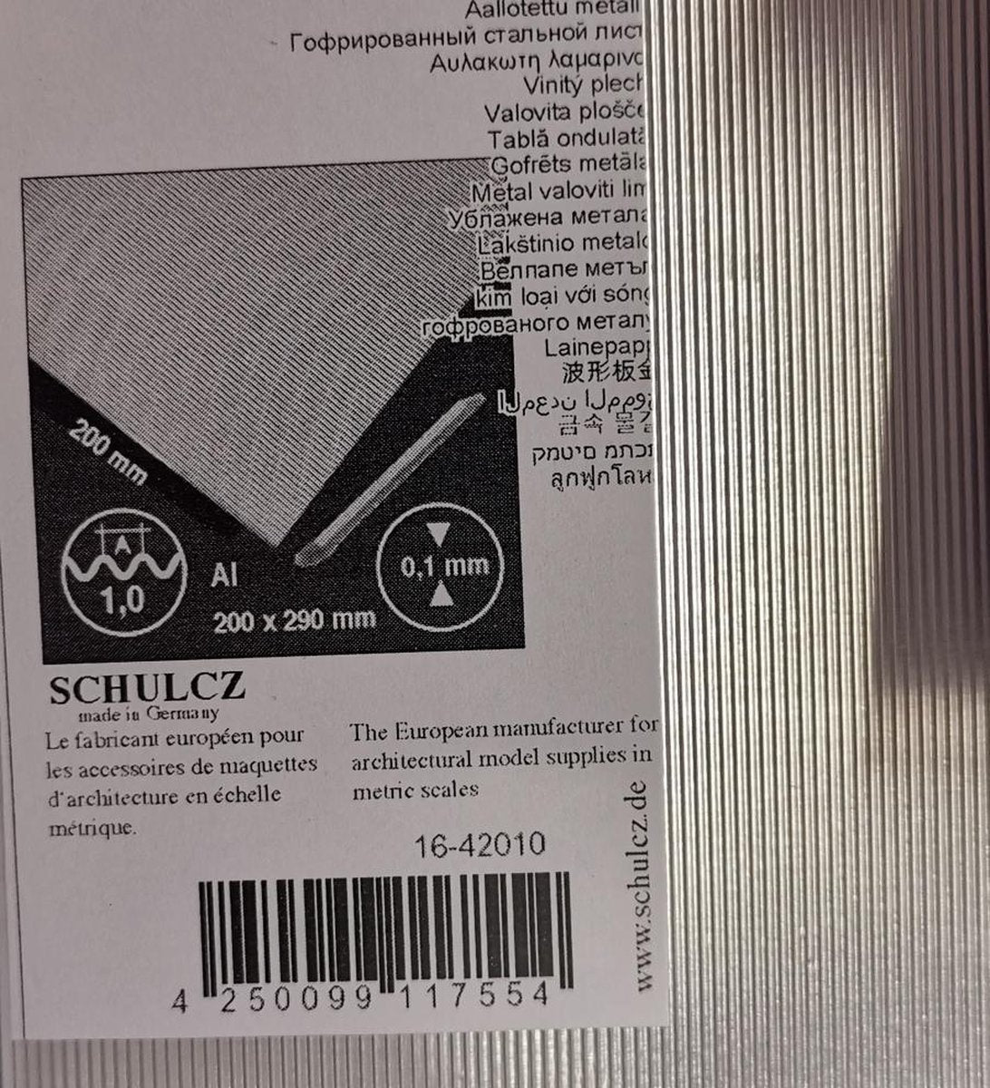 Schulcz Plaat aluminium 200/295/1/0