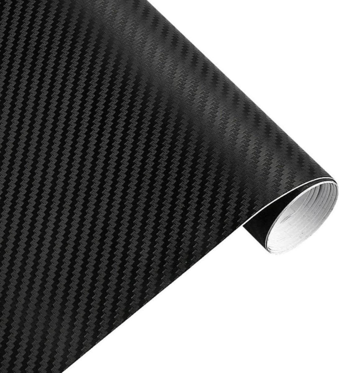 WiseGoods - Carbon Wrap Folie Auto - Vinyl Car Wrapping 3D - Auto Styling Stickers - Auto Accessoires - Rol - Zwart
