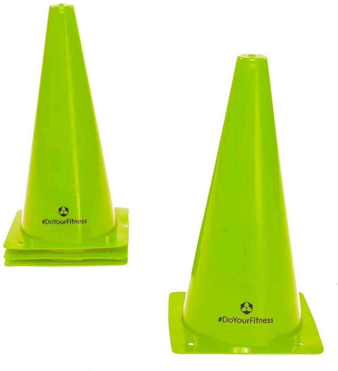 #DoYourFitness® - Markeerpionen / Pylonen - Markering voor coördinatie / behendigheidstraining - Grootte van kegels 15cm - 3x Small (groen)