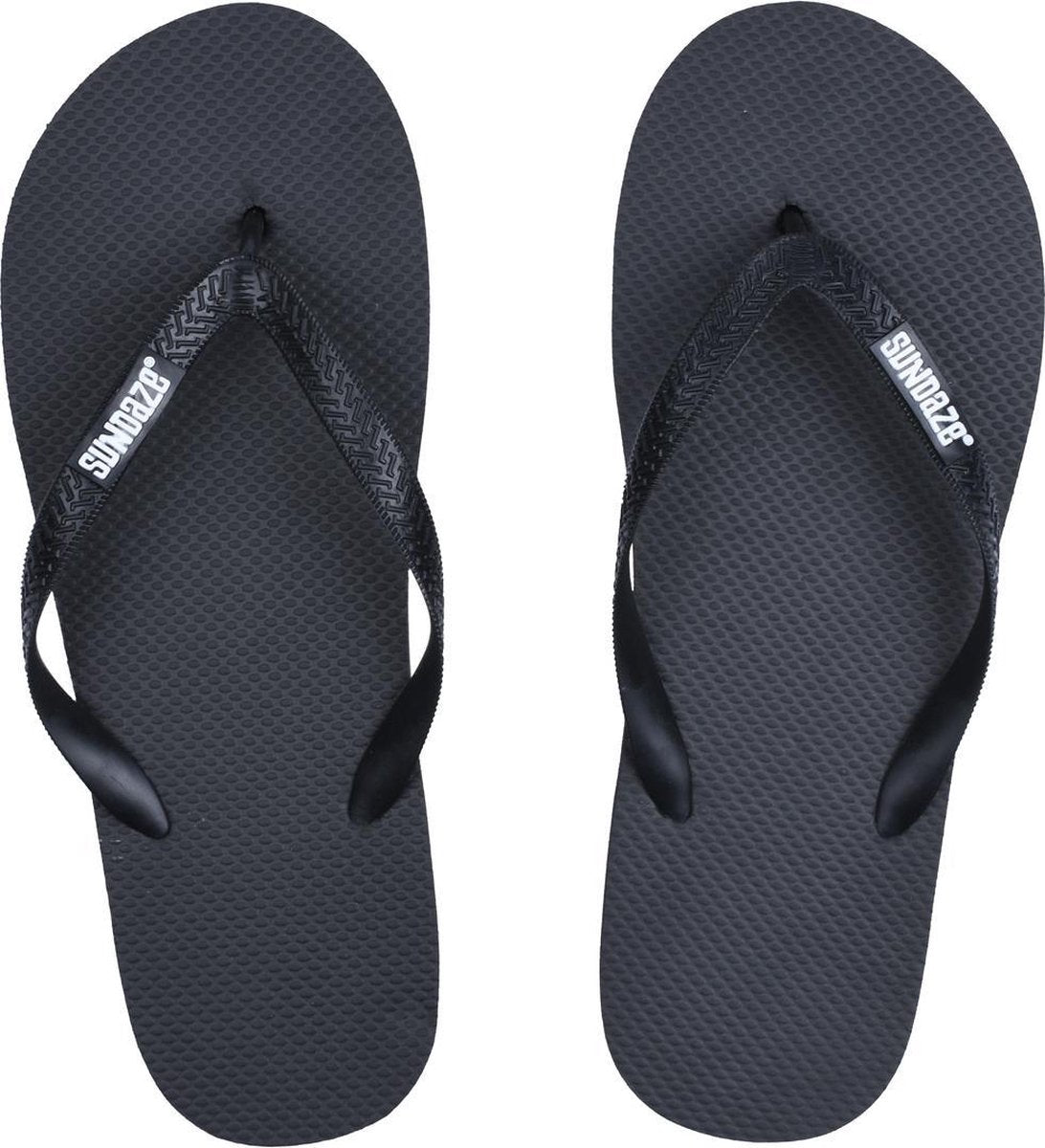 Sundaze - Teenslippers mannen - Maat 42 - Zwart