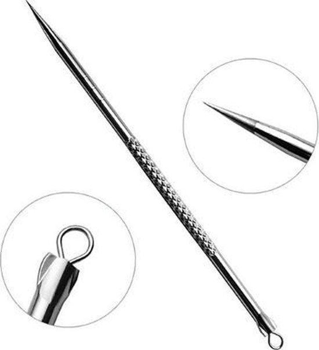 Doodadeals® | Comedenonendrukker | Comedonenlepel | Blackhead Remover | Mee-eter en puisten verwijderaar | 12 cm
