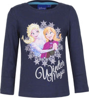 Frozen shirt blauw voor meisjes 128