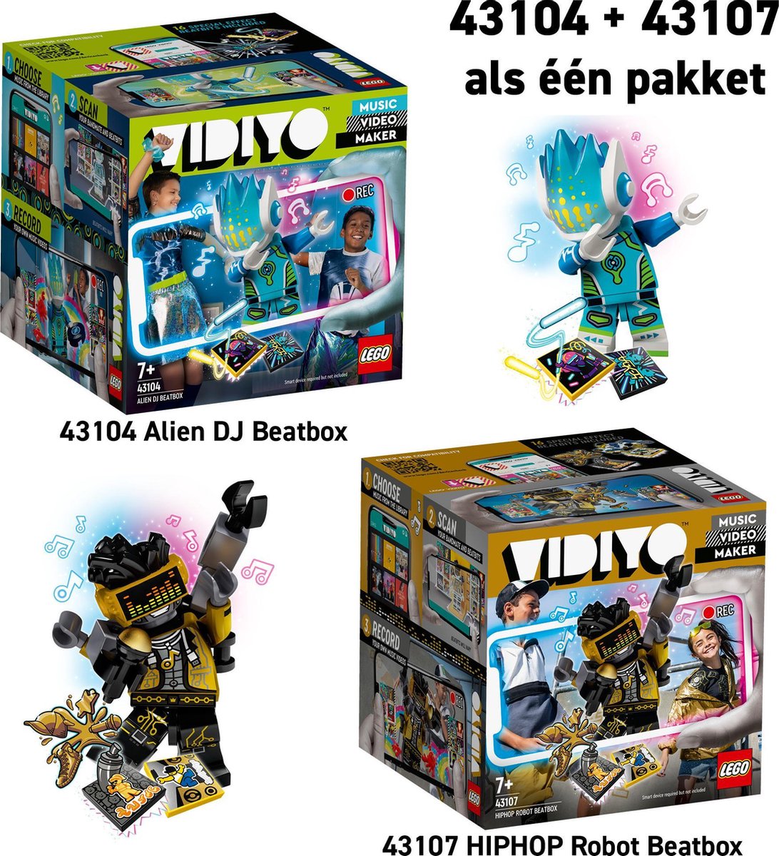 43104 Alien DJ BeatBox + 43107 HIPHOP Robot Beatbox