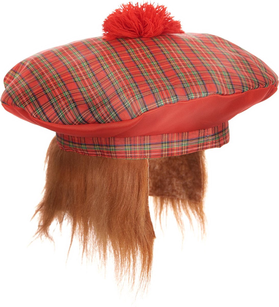WELLY INTERNATIONAL - Schotse baret met haren voor volwassenen - Hoeden > Humoristisch