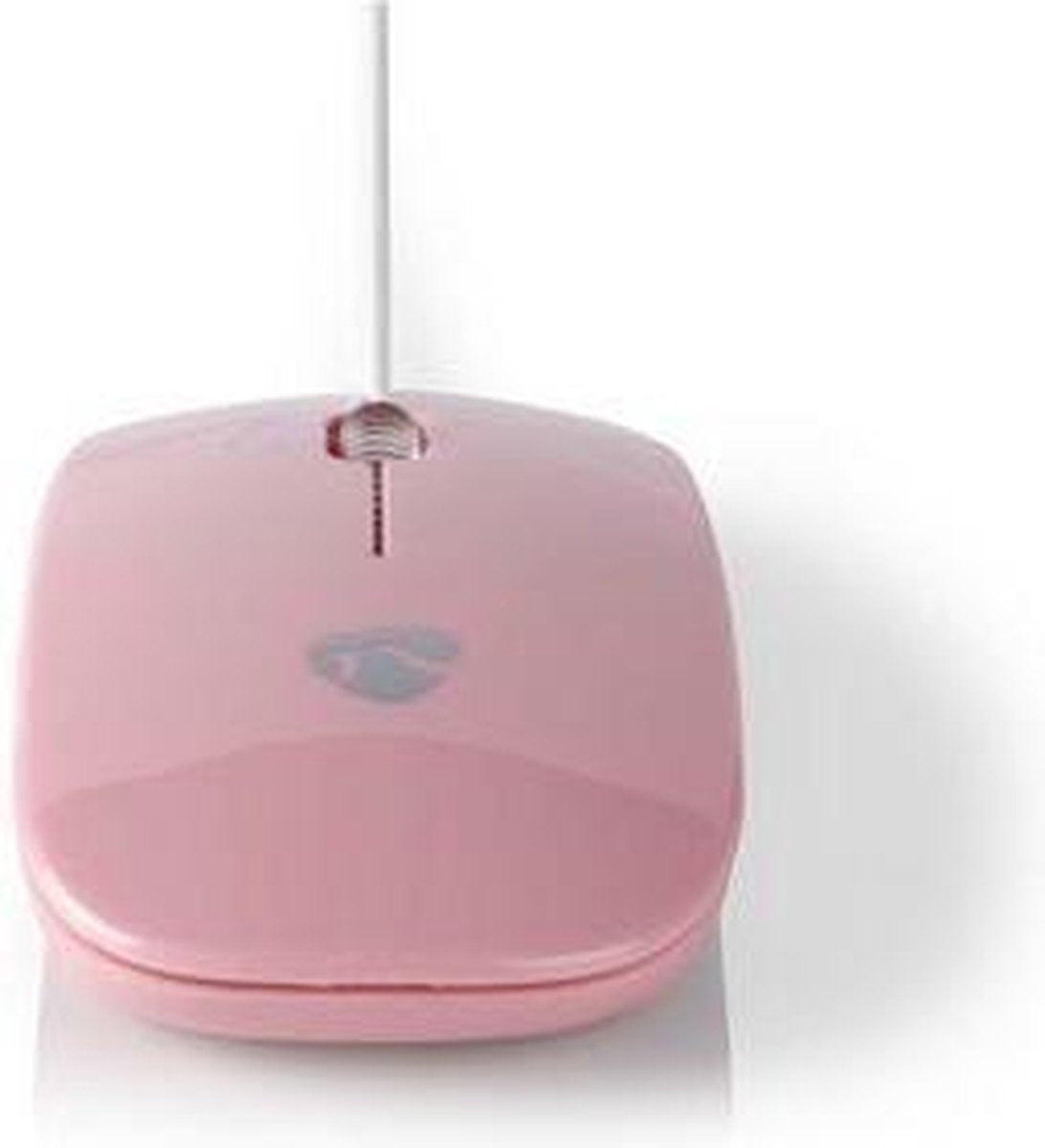 Wired Mouse | 1000 DPI | 3-Button | Pink