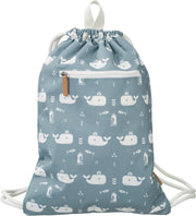 Fresk zwemtas Whale blue fog - zwemzak - turnzak - turntas -sporttas - kind - blauw